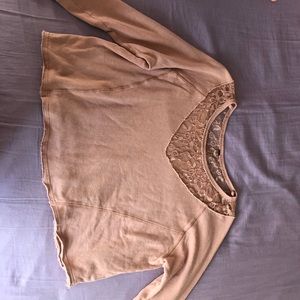 Free People Sweater w/ Lace